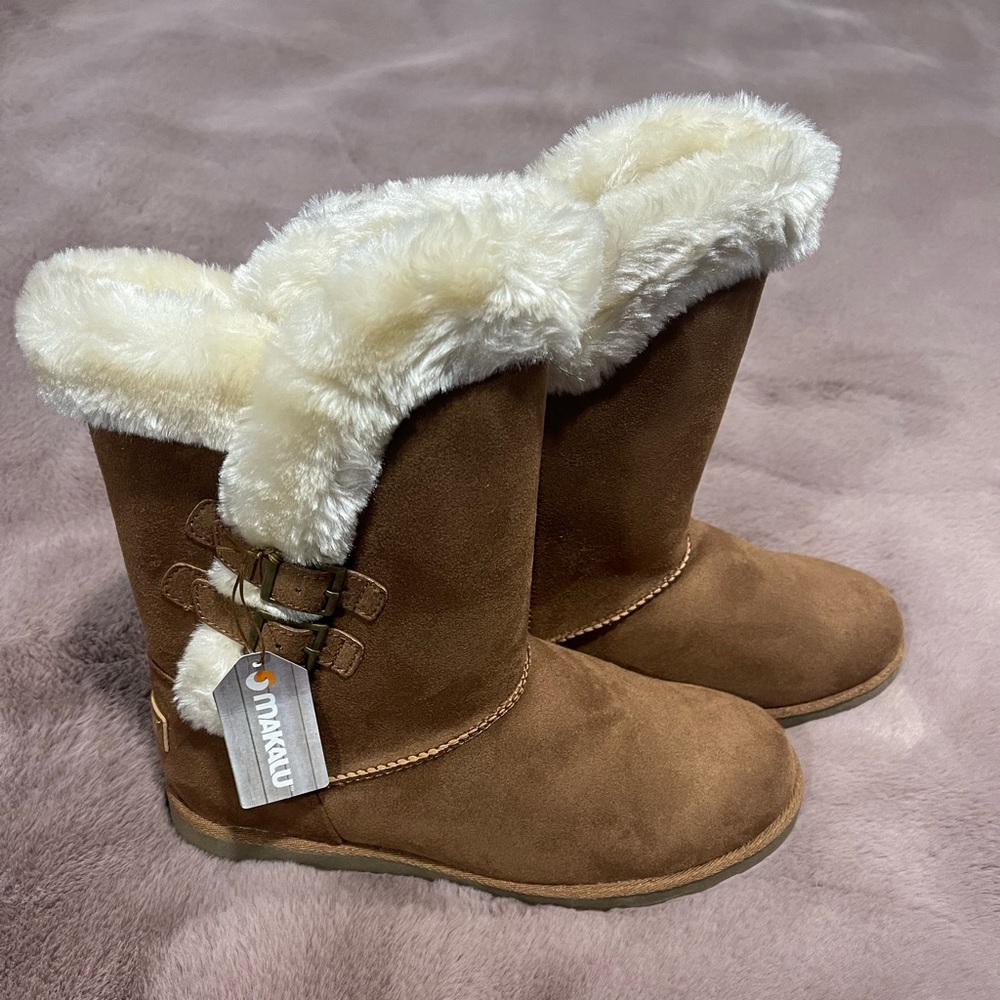 Makalu boots, color “chestnut”, size 10, New w/ tags